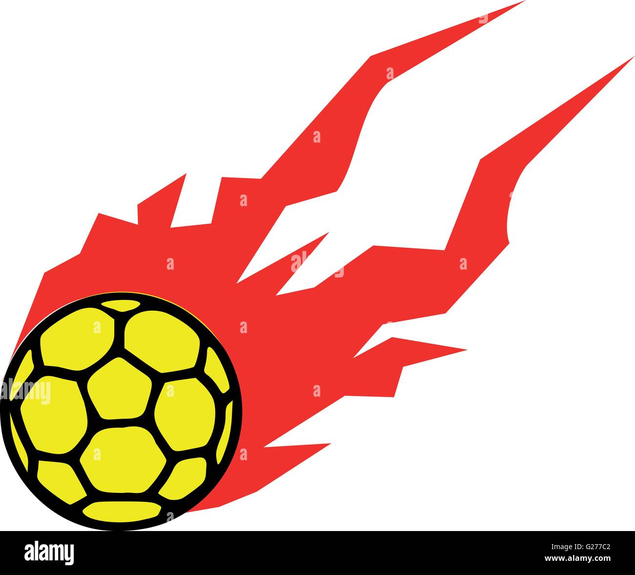 Handball Flying Fire Stock Vector Image & Art - Alamy
