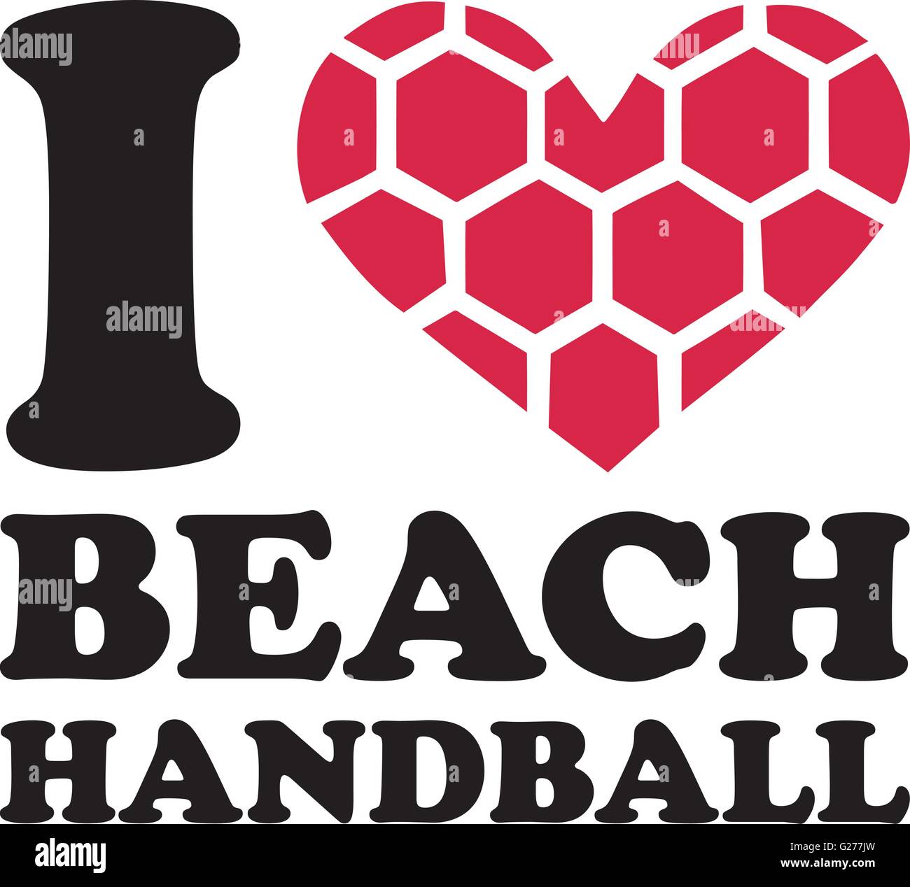 Beach handball Stock Vector Images - Alamy