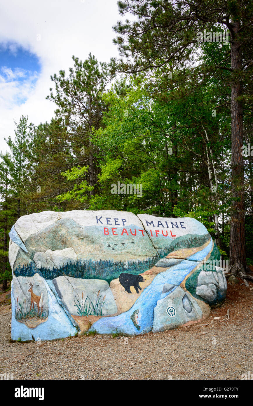 Maine North Woods Stock Photo Alamy