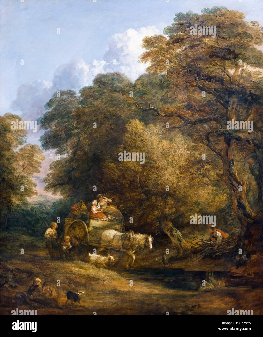 Thomas Gainsborough, The Market Cart, oil on canvas, 1786. Stock Photo