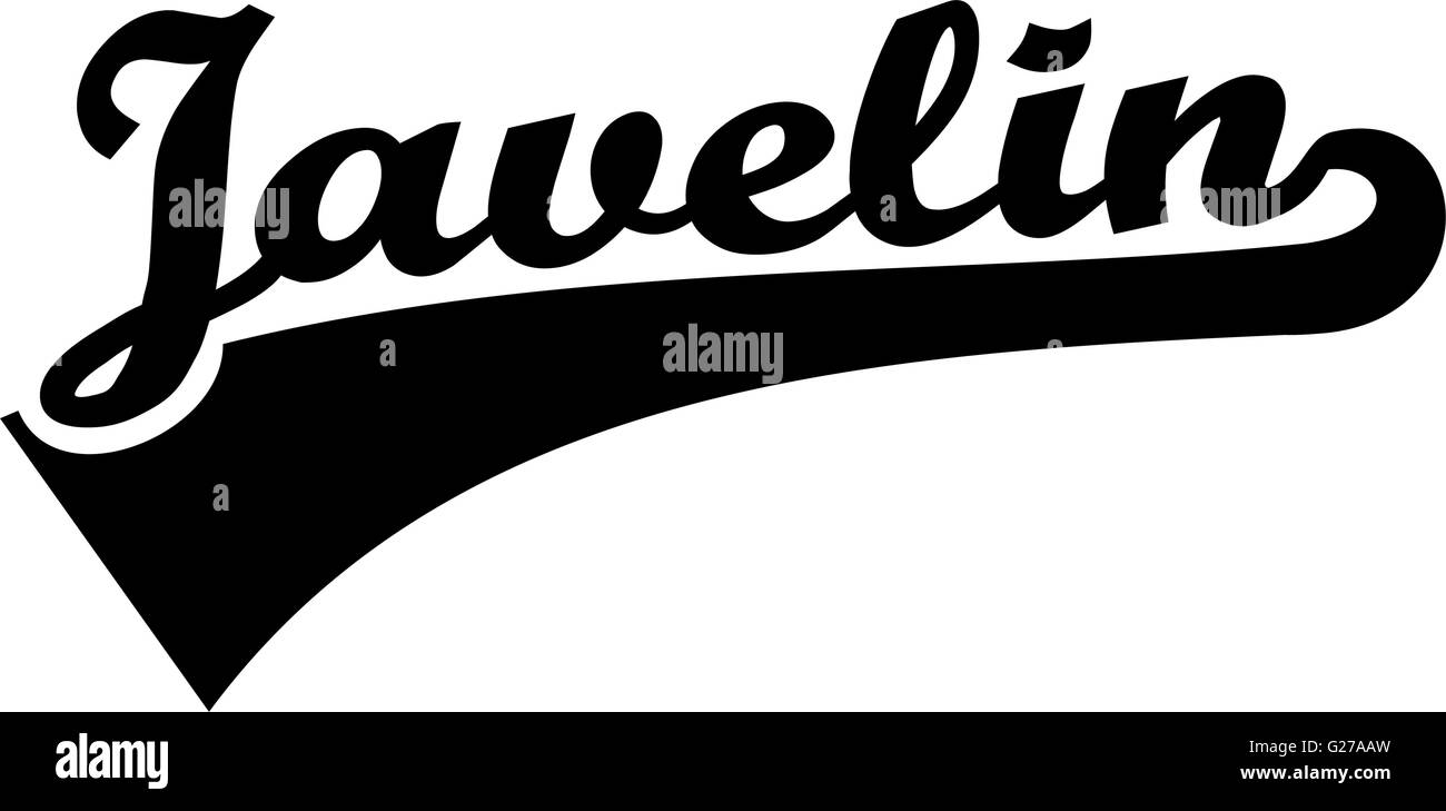 Javelin word retro Stock Vector Image & Art Alamy
