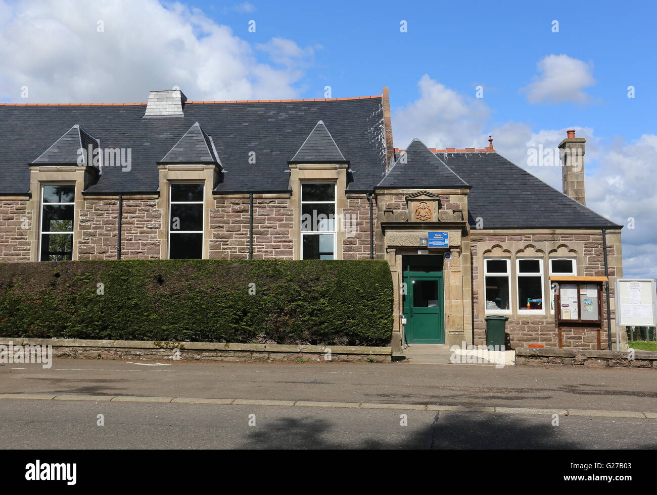 Exterior of Blackford village hall Scotland May 2016 Stock Photo Alamy