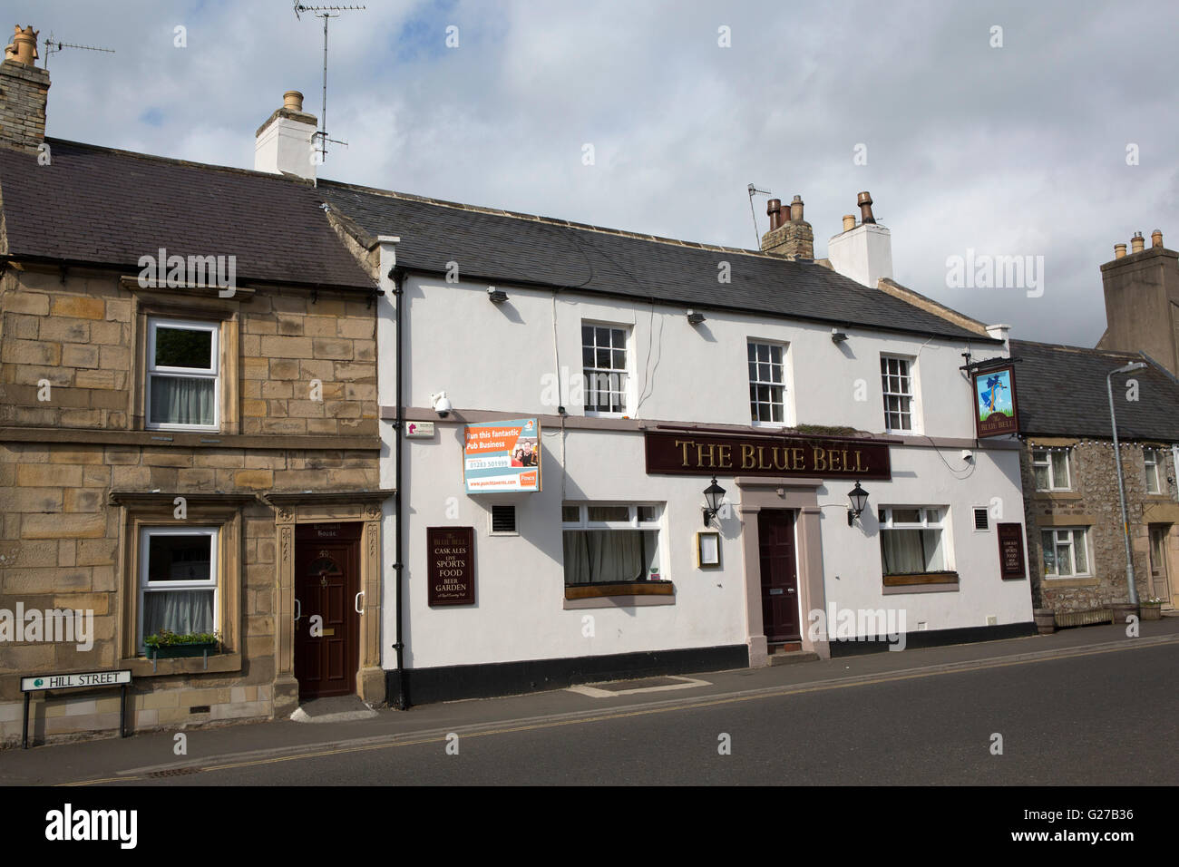The Blue Bell pub in Corbridge, England. The town stands in the country