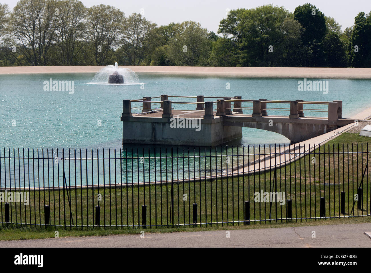 Highland Park reservoir, Rochester NY USA Stock Photo Alamy
