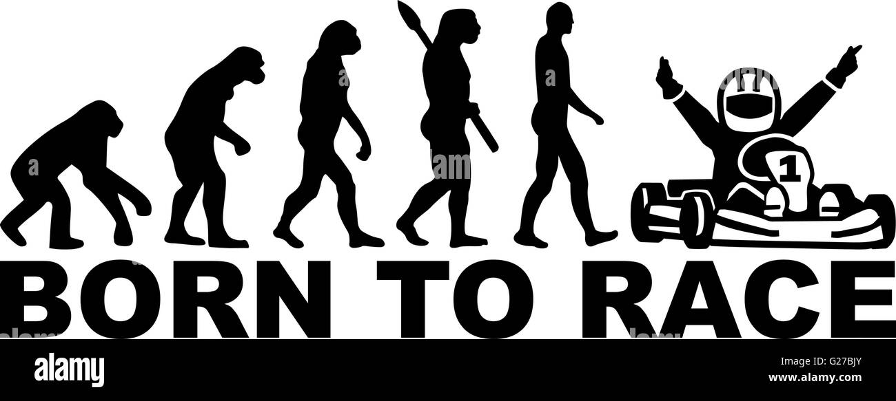 Kart racing evolution born to race Stock Vector Image & Art Alamy