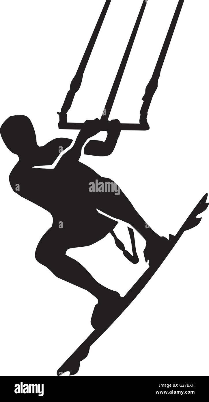 Kite silhouette Stock Vector Images - Alamy