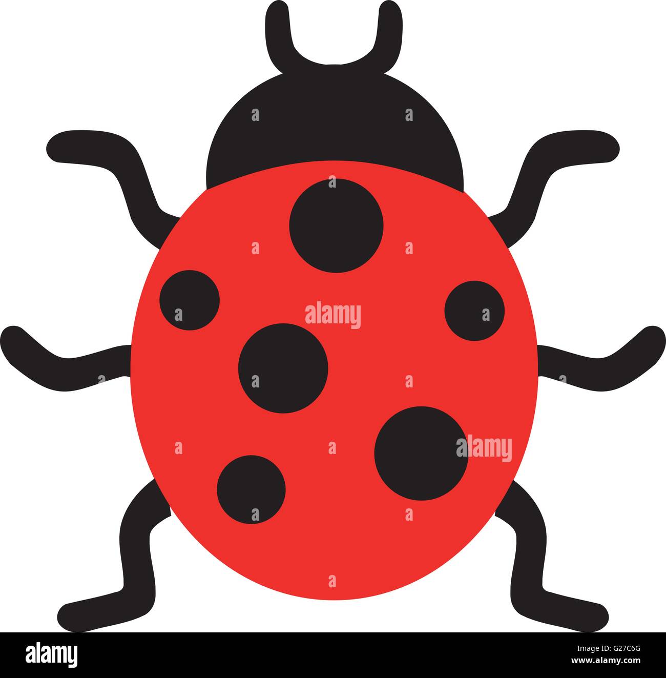 Ladybug insect nature icon pictogram Stock Vector Images - Alamy