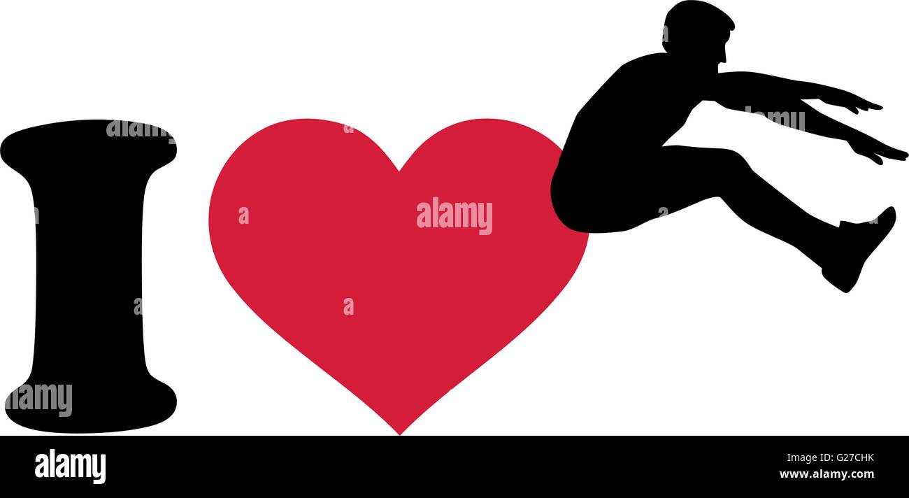 I love long jump silhouette Stock Vector Image & Art Alamy