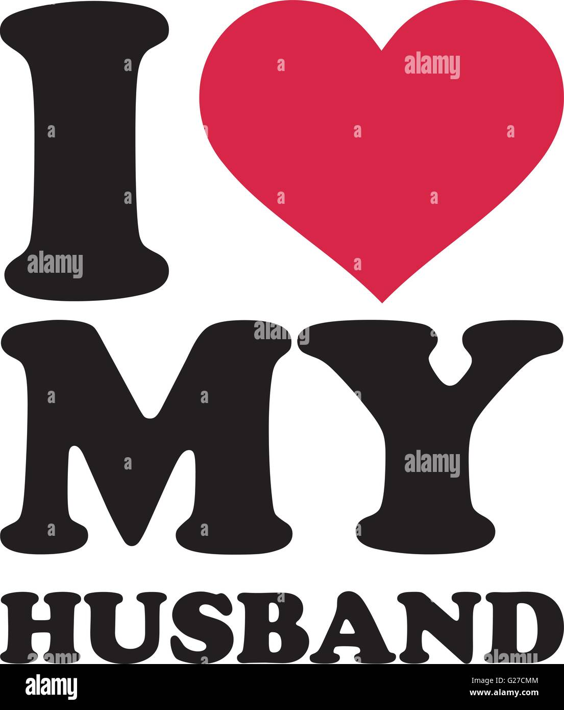 I love my husband Stock Vector Image & Art - Alamy