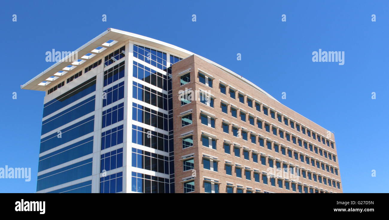 Commercial Building - The exterior of a new, modern commercial building