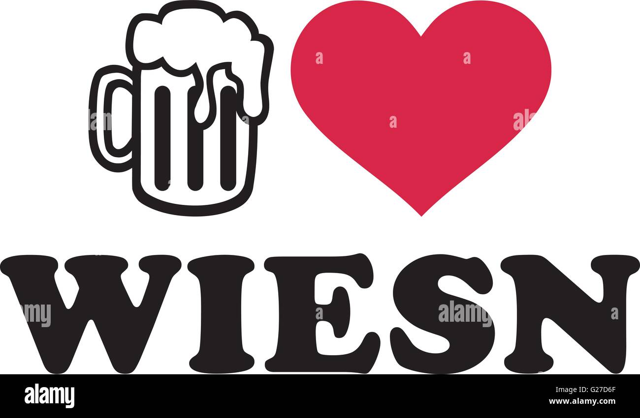 I love wiesn Stock Vector Image & Art Alamy
