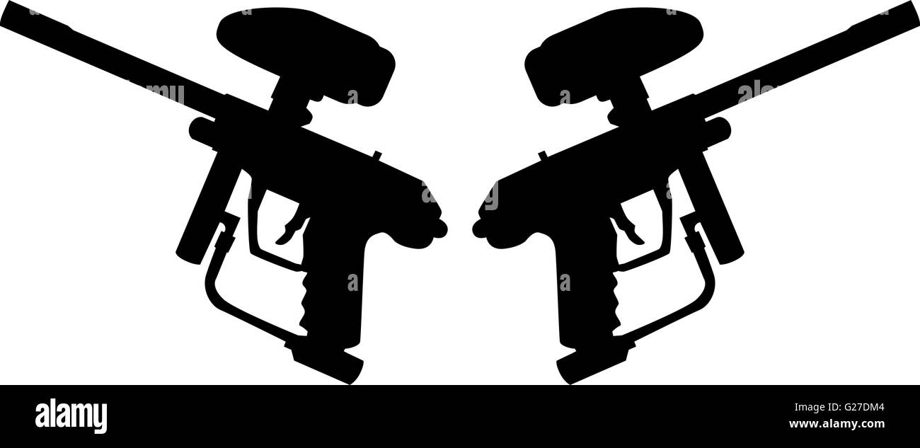 Two Paintball guns Stock Vector Image & Art - Alamy