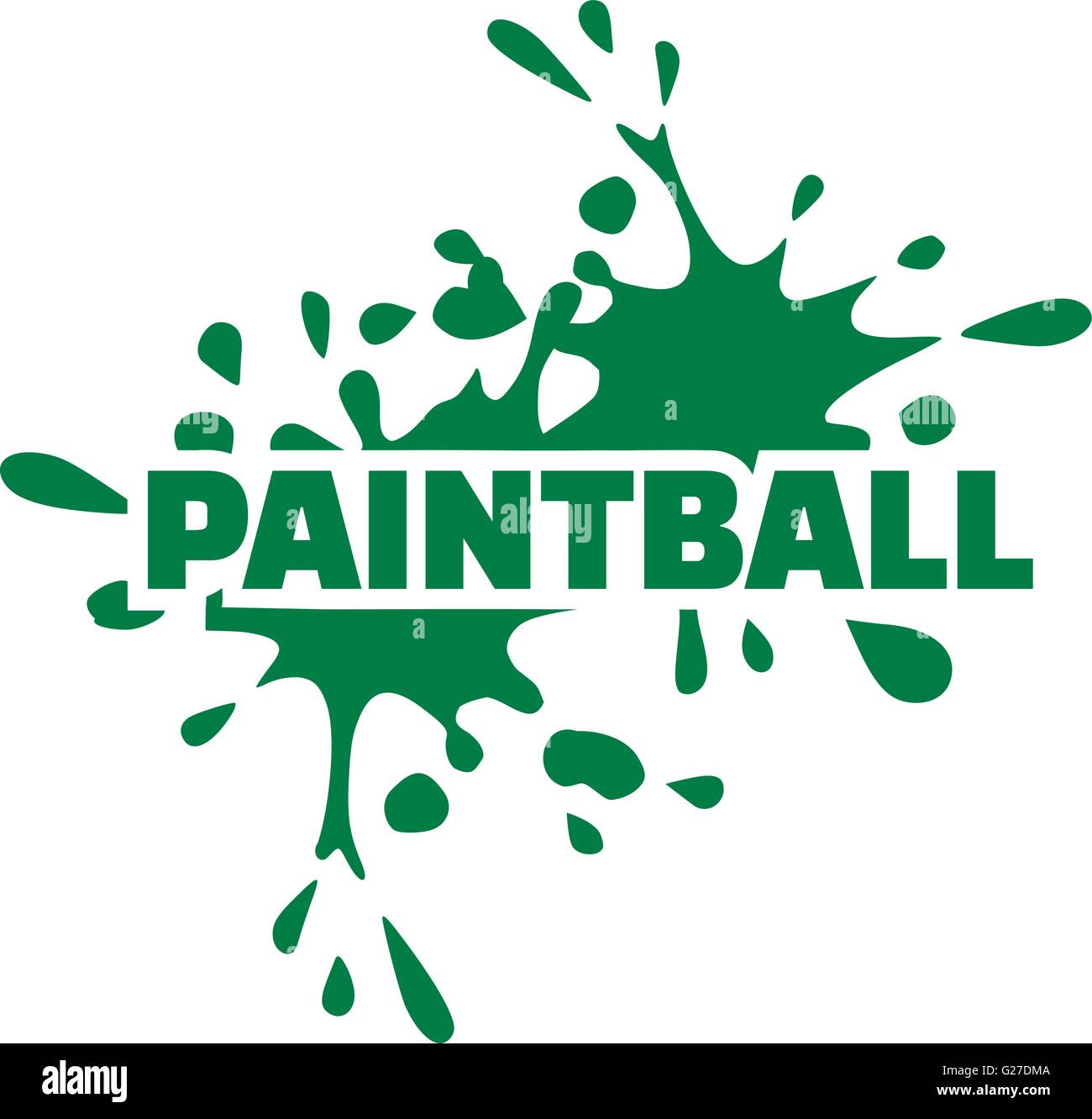 Paintball word with green splash Stock Vector Image & Art Alamy