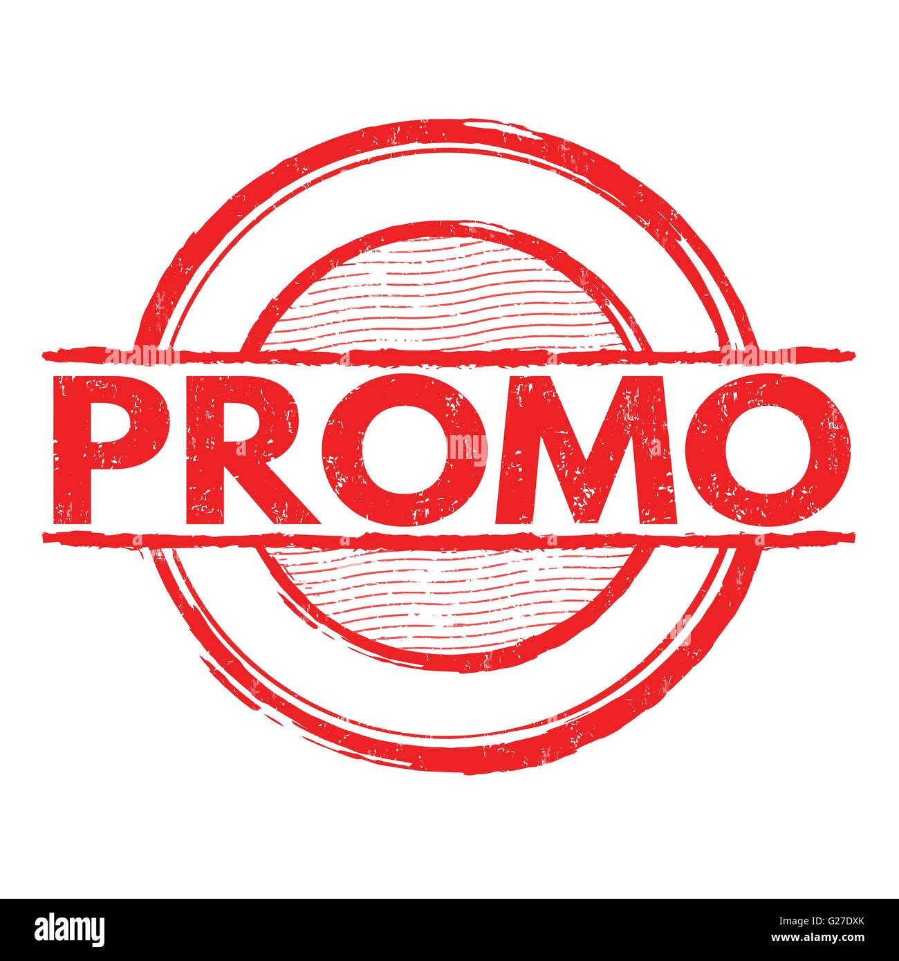 Promo grunge rubber stamp on white background, vector illustration Stock Vector