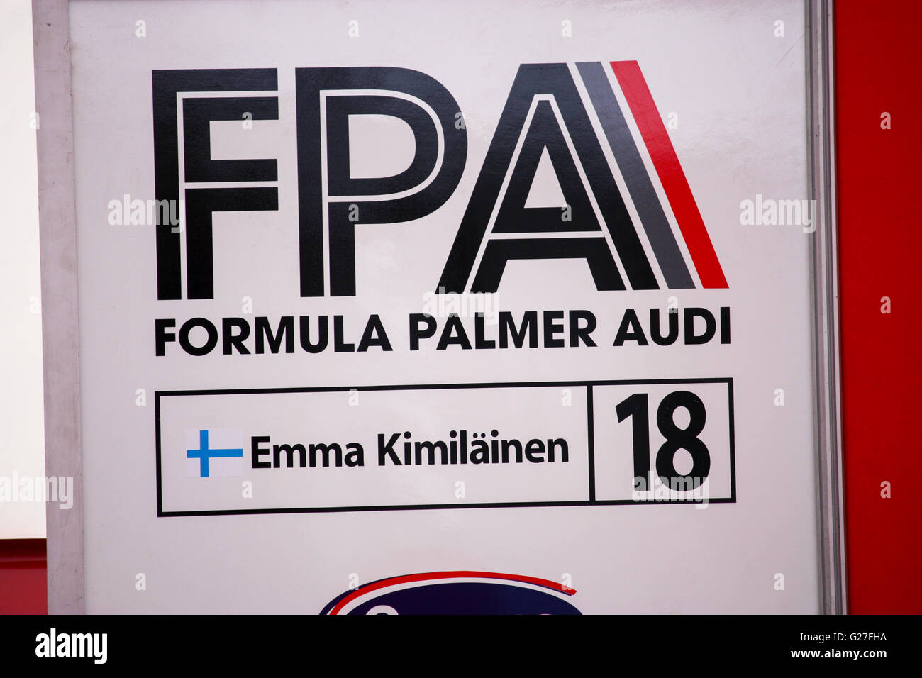 Female Formula Palmer Audi race driver Emma Kimiläinen prepares at ...