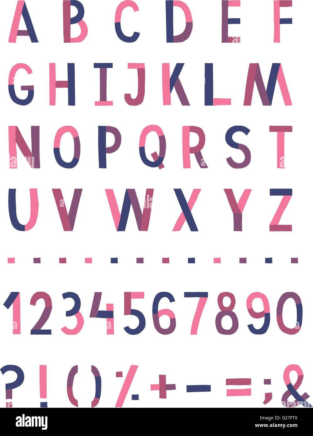 Handwritten vector alphabet Stock Vector Image & Art - Alamy
