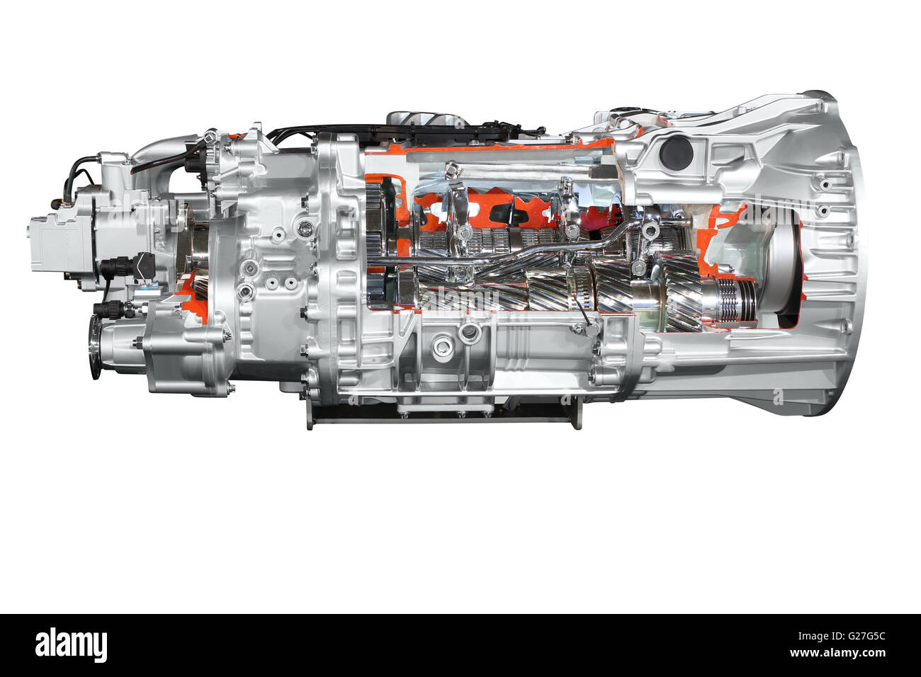 heavy truck transmission gearbox isolated Stock Photo Alamy