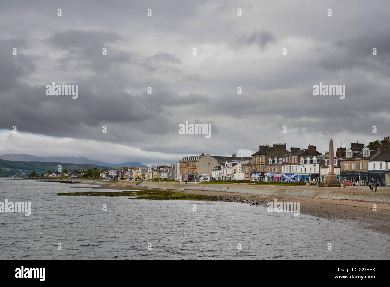 Helensburgh lying on the north shore of the Firth of Clyde Stock Photo