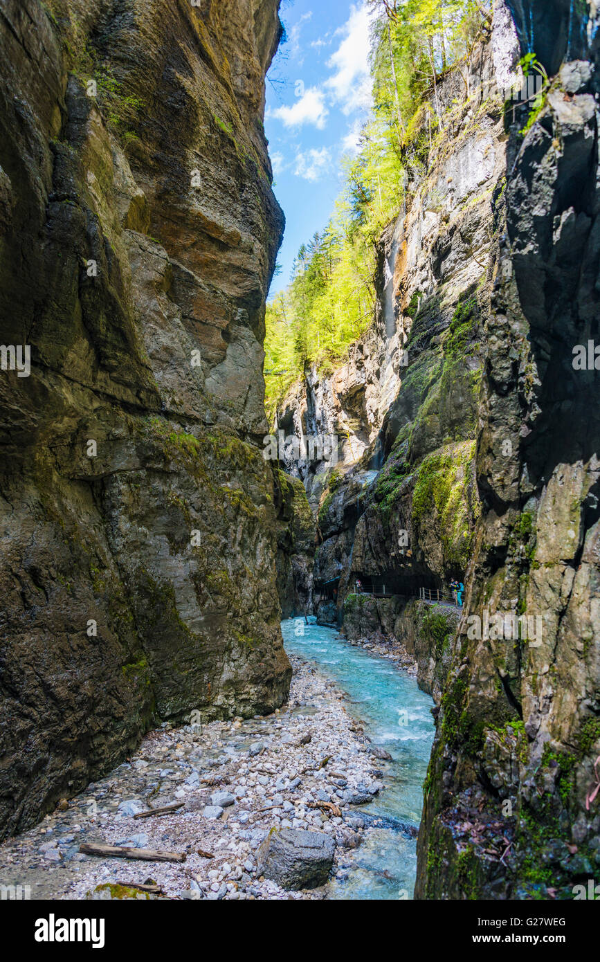 Partnach Gorge Garmisch Partenkirchen District Bayern Upper Bavaria 