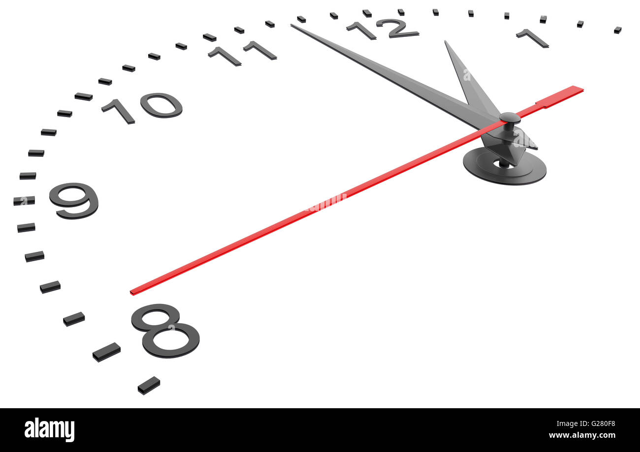 Clock face with numbers Stock Photo - Alamy