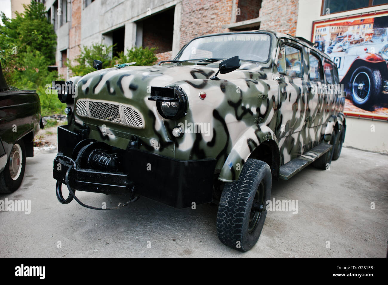 Podol, Ukraine - May 19, 2016: Classic soviet retro car with wo twin ...