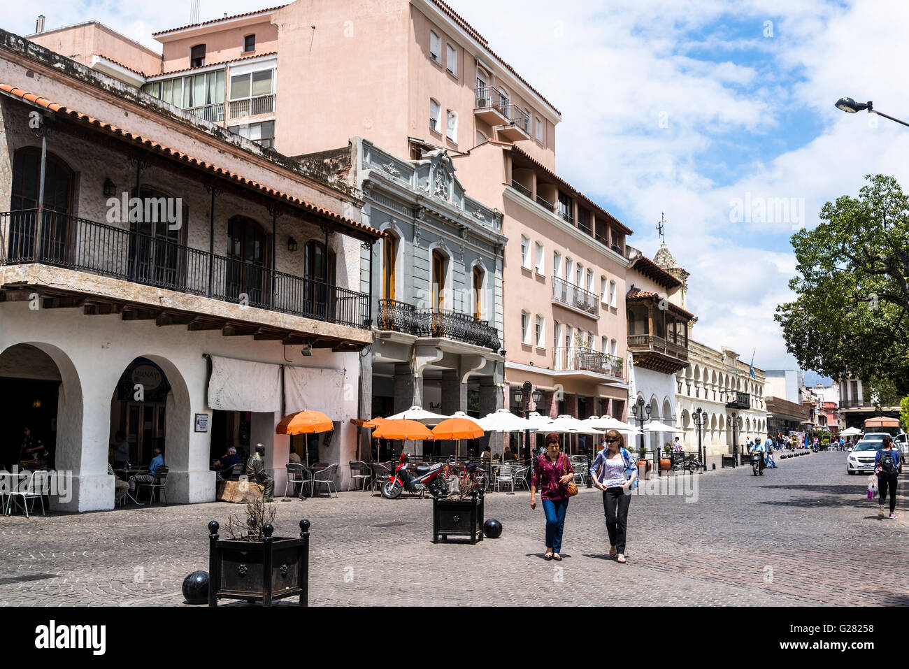 Central square, Plaza 9 de Julio, Salta, Argentina Stock Photo Alamy