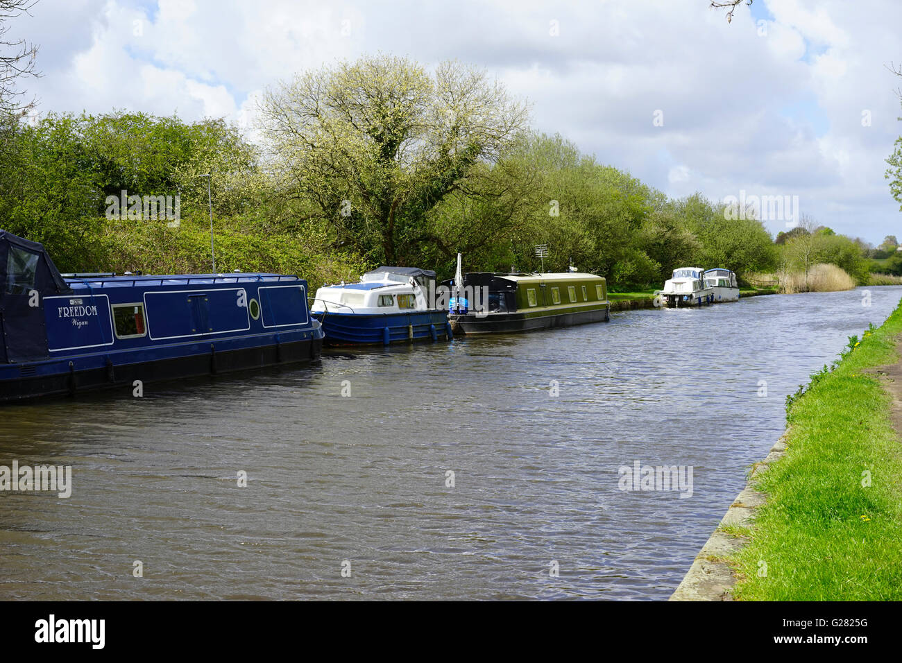 Leeds Liverpool Canal at Parbold, West Lancashire, England, UK Stock