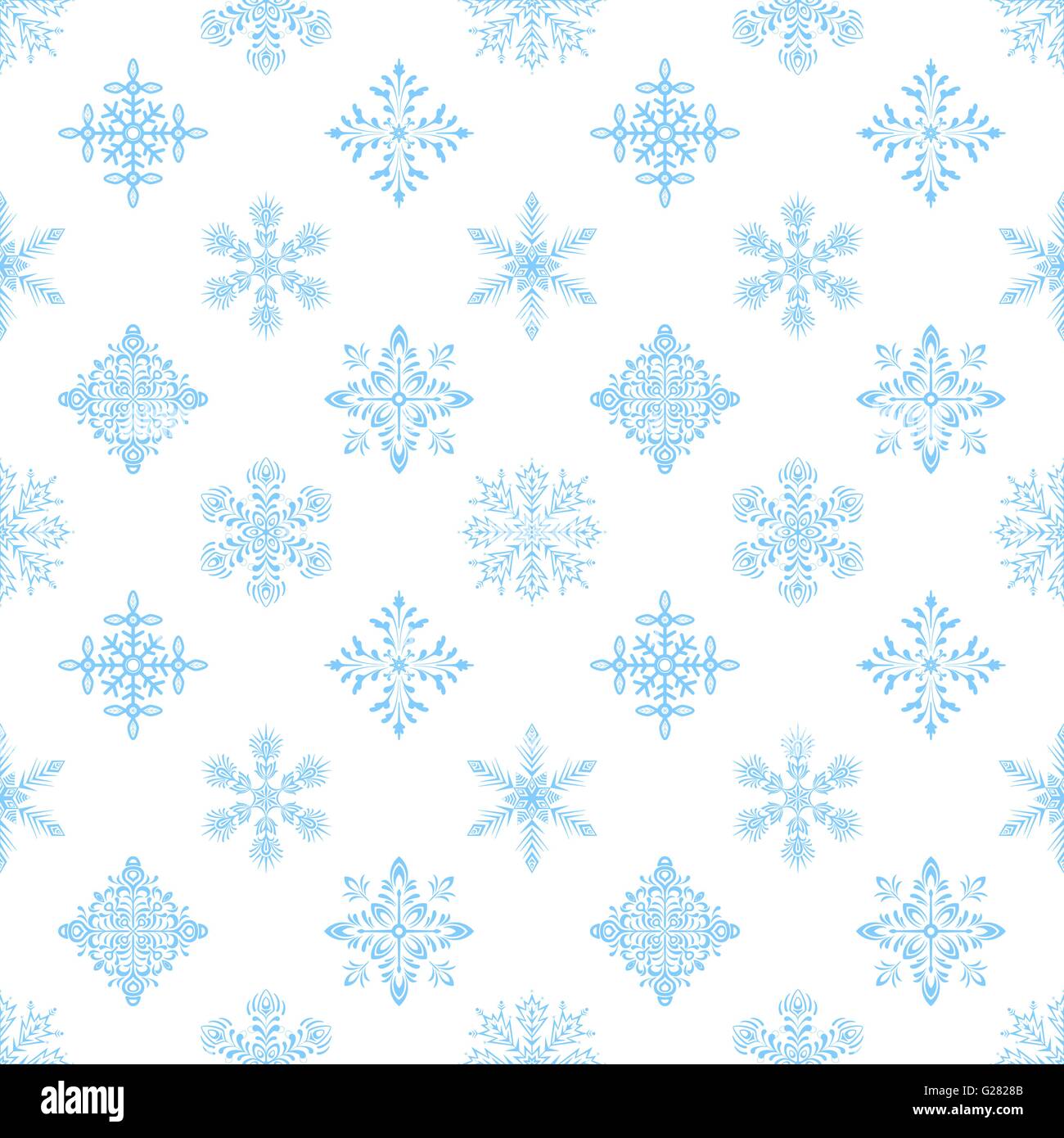 Snowflakes, Seamless Wallpaper Stock Vector Image & Art - Alamy