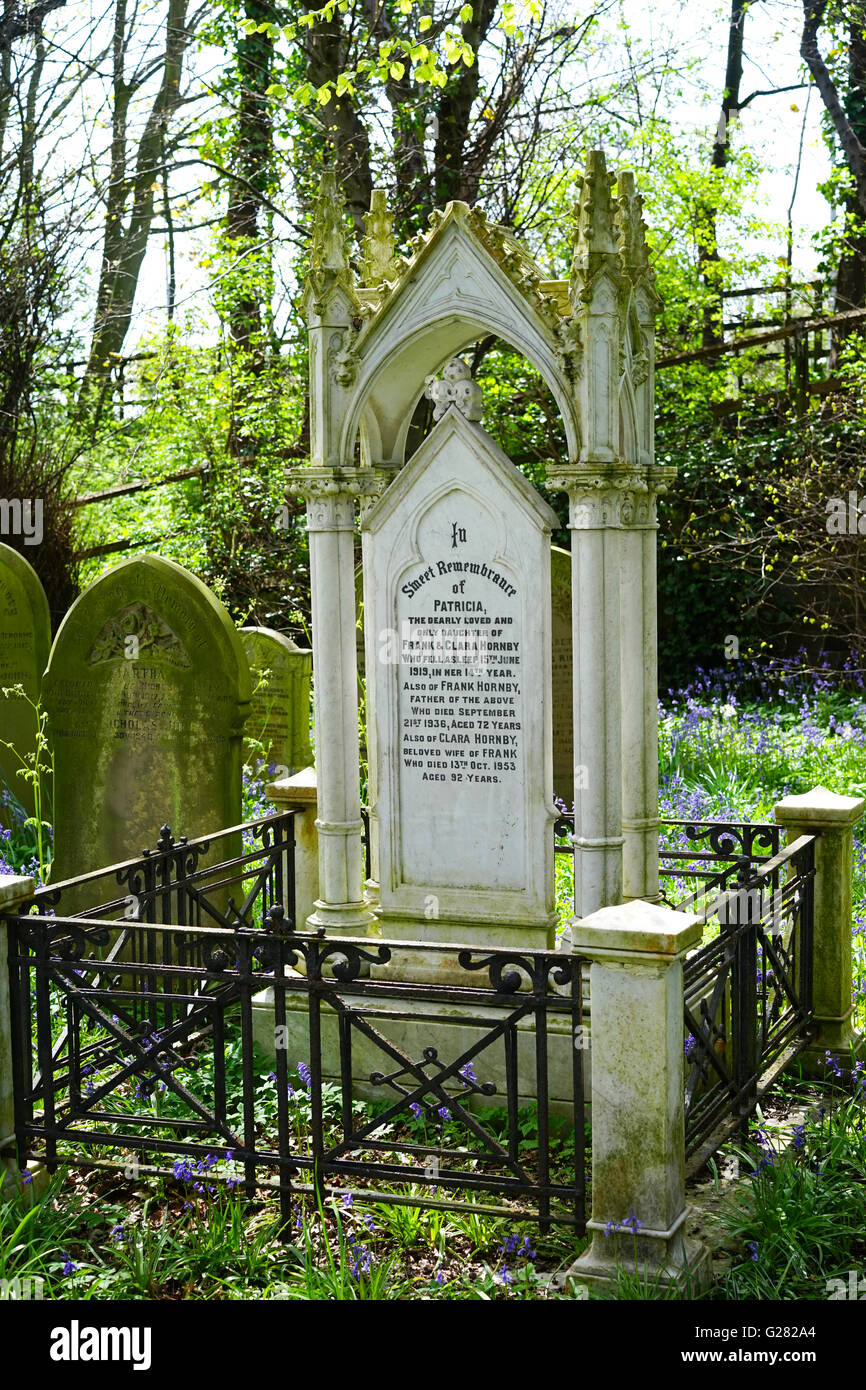 The Grave of Frank Hornby at St Andrews Church, Maghull, Lancashire, UK