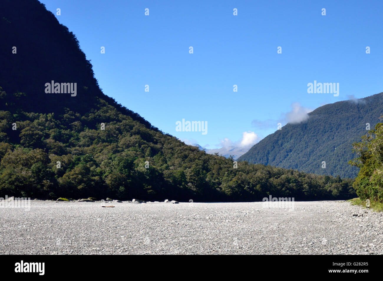 Haast River Valley Stock Photo