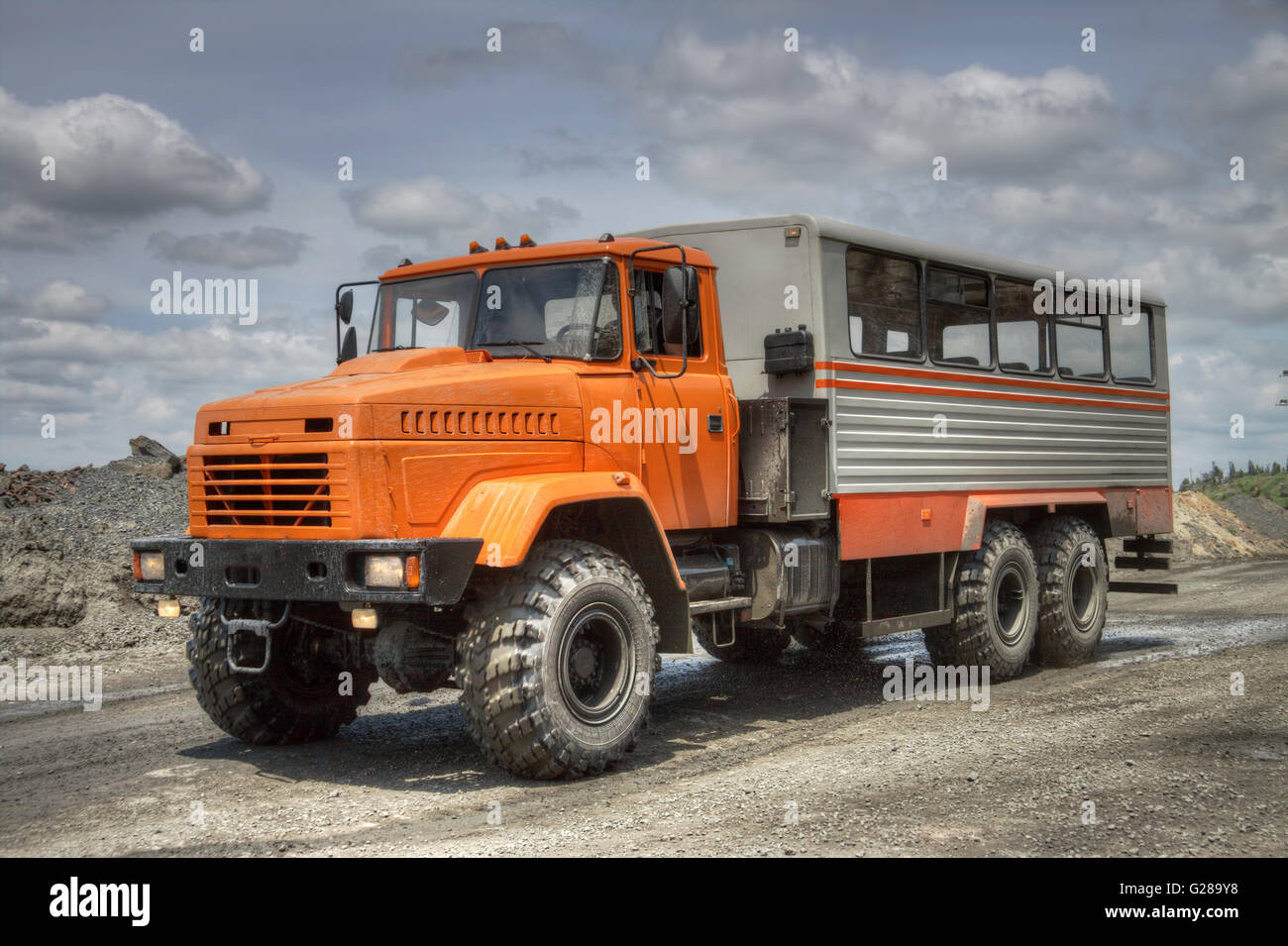 Crew bus hi-res stock photography and images - Alamy