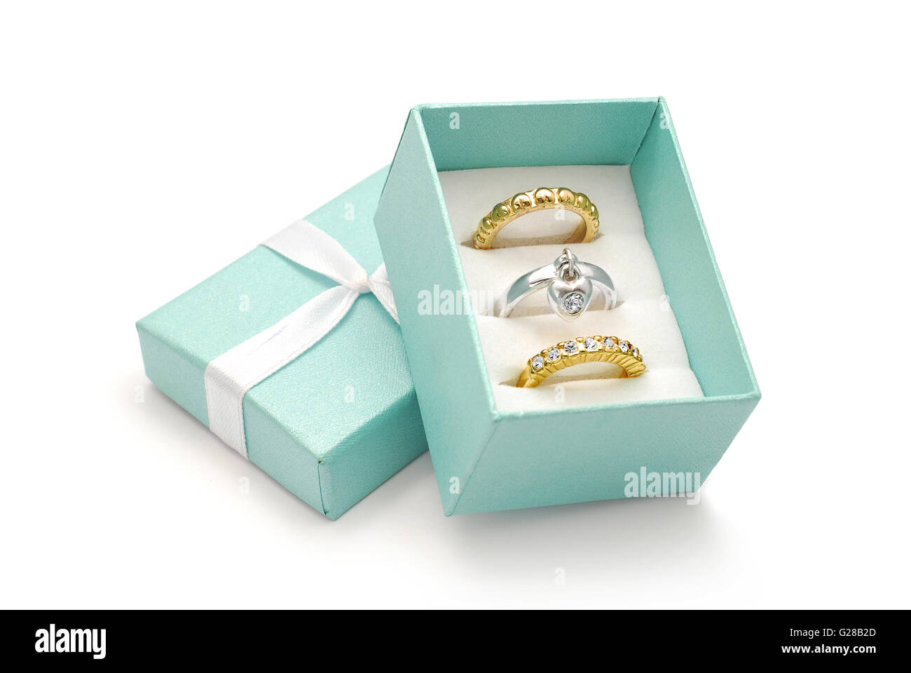 gold ring with box