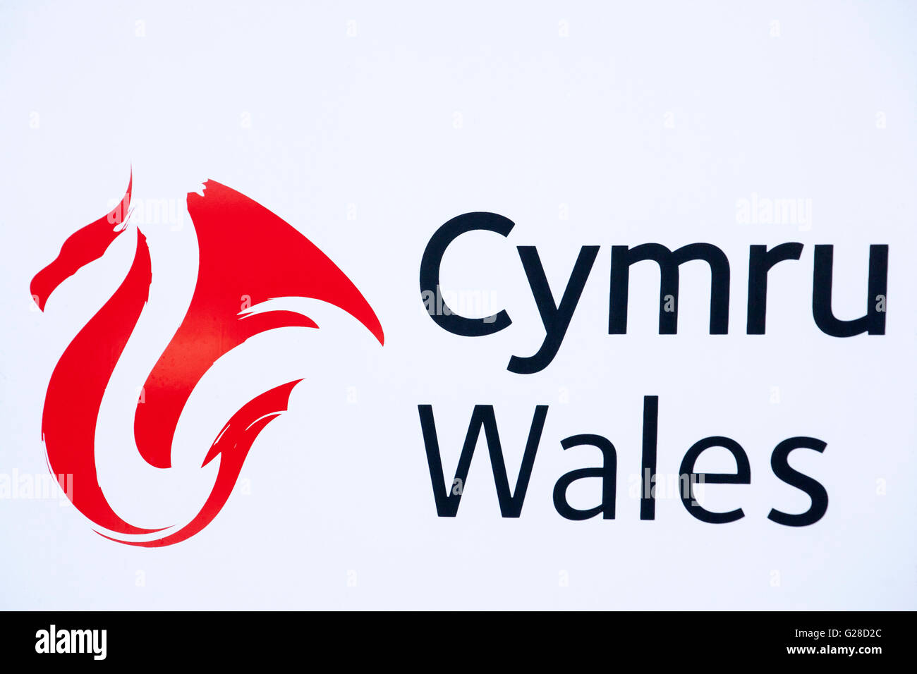 Wales Cymru sign Stock Photo