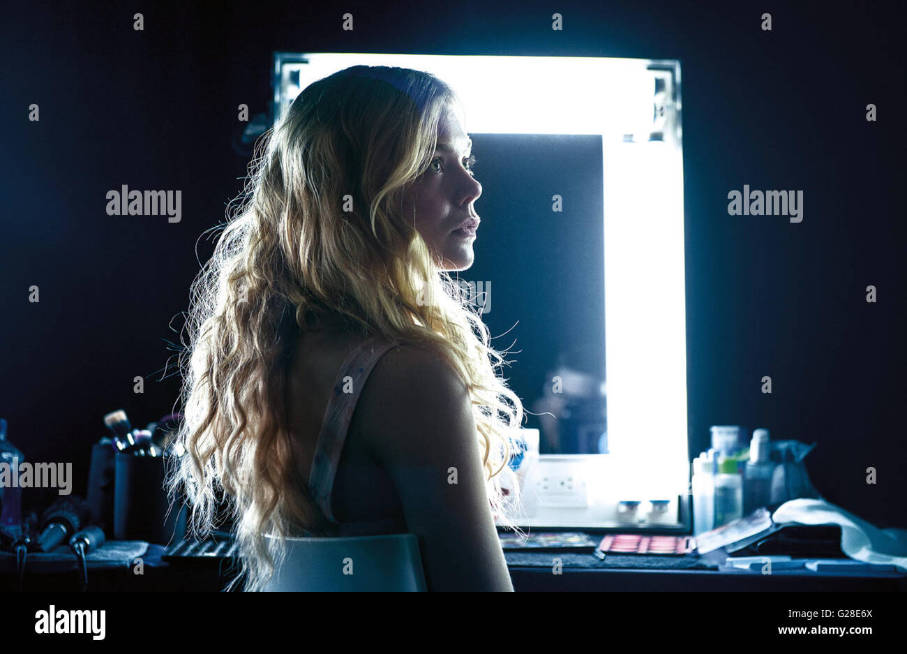 The Neon Demon is an upcoming 2016 Giallo-American horror thriller film directed by Nicolas Winding Refn and co-written by Mary Laws and Refn and starring Elle Fanning.    This photograph is for editorial use only and is the copyright of the film company and/or the photographer assigned by the film or production company and can only be reproduced by publications in conjunction with the promotion of the above Film. A Mandatory Credit to the film company is required. The Photographer should also be credited when known. Stock Photo