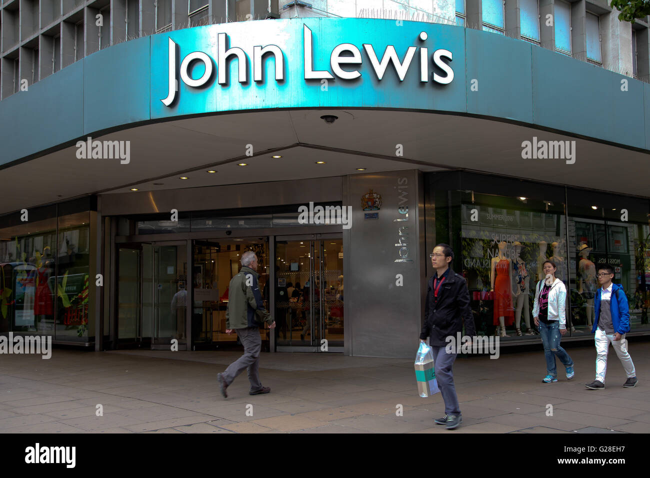 John Lewis department store on Oxford Street. London. UK Stock Photo