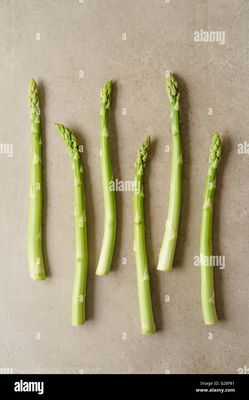 Fresh green asparagus Stock Photo