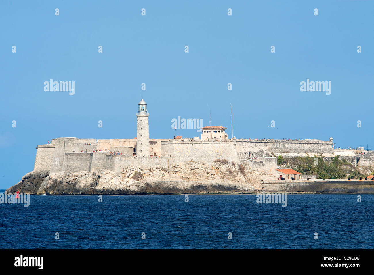 A view of Morro or El Morro Castle (fortress) outside the entrance to  Havana Bay in Cuba Stock Photo - Alamy