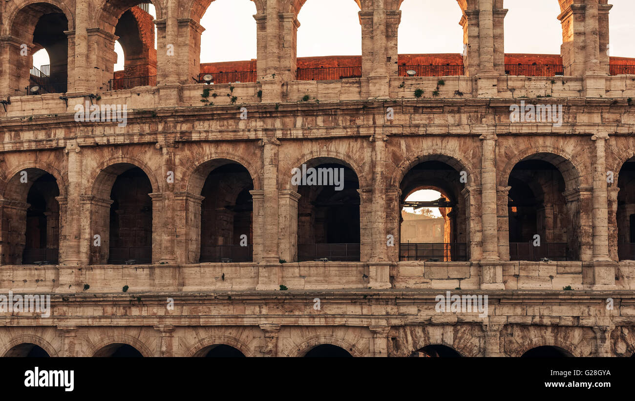 Rome, Italy: Colosseum, Flavian Amphitheatre Stock Photo
