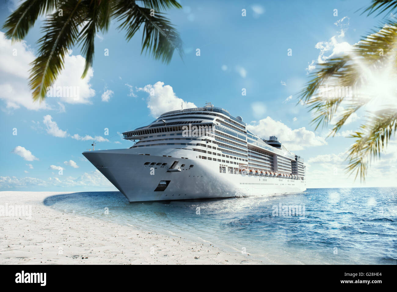 Tropical cruise voyage Stock Photo