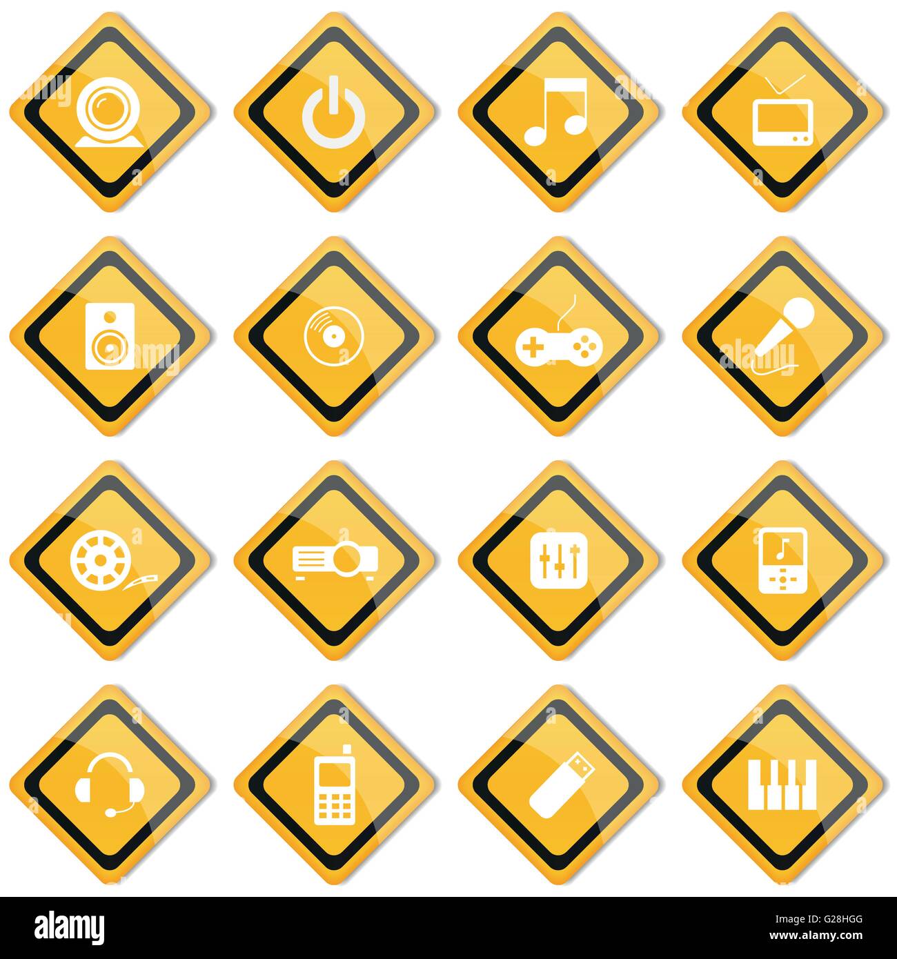 Set icon and design elements Stock Vector Image & Art - Alamy
