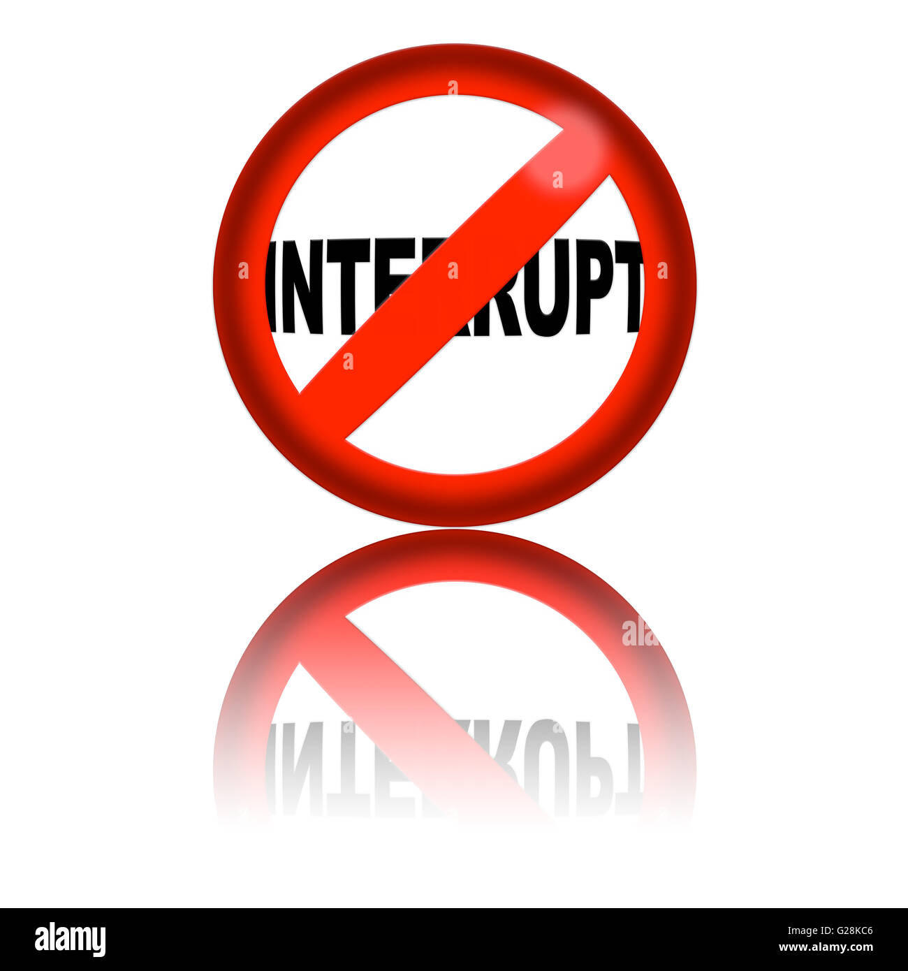 Interrupt Cut Out Stock Images & Pictures - Alamy