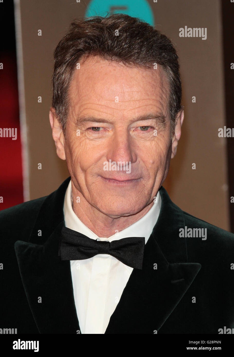 Bryan Cranston attends the EE Bafta British Academy Film Awards at the Royal Opera House on Feb 14, 2016 in London Stock Photo