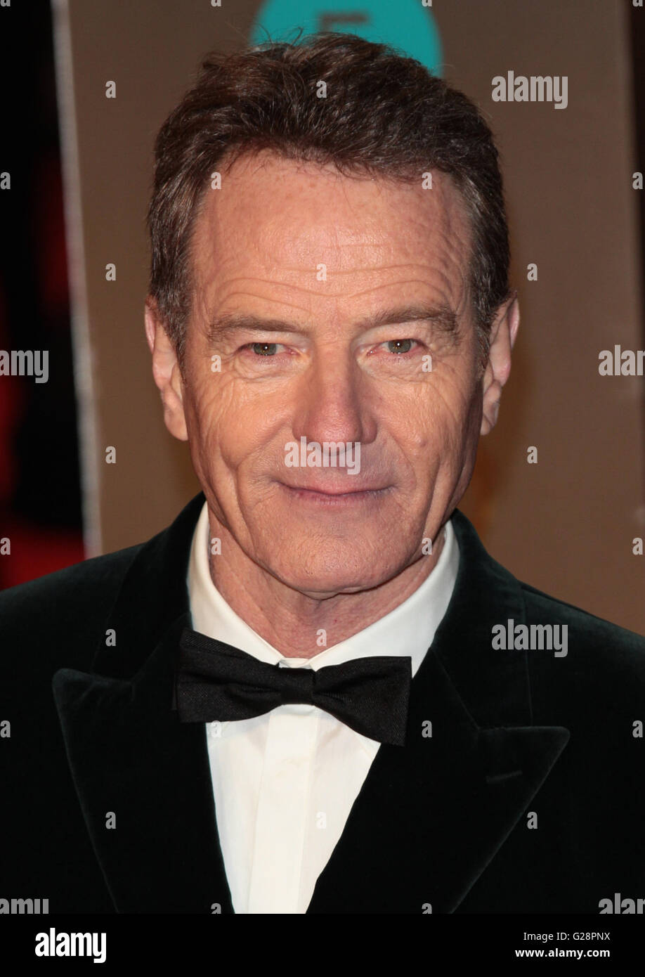 Bryan Cranston attends the EE Bafta British Academy Film Awards at the Royal Opera House on Feb 14, 2016 in London Stock Photo