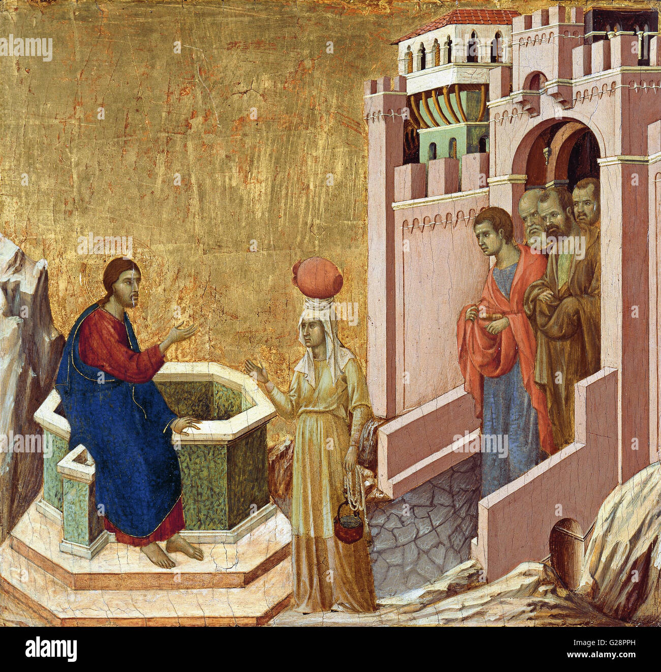 Duccio di Buoninsegna - Christ and the Samaritan Woman - Museo Thyssen ...