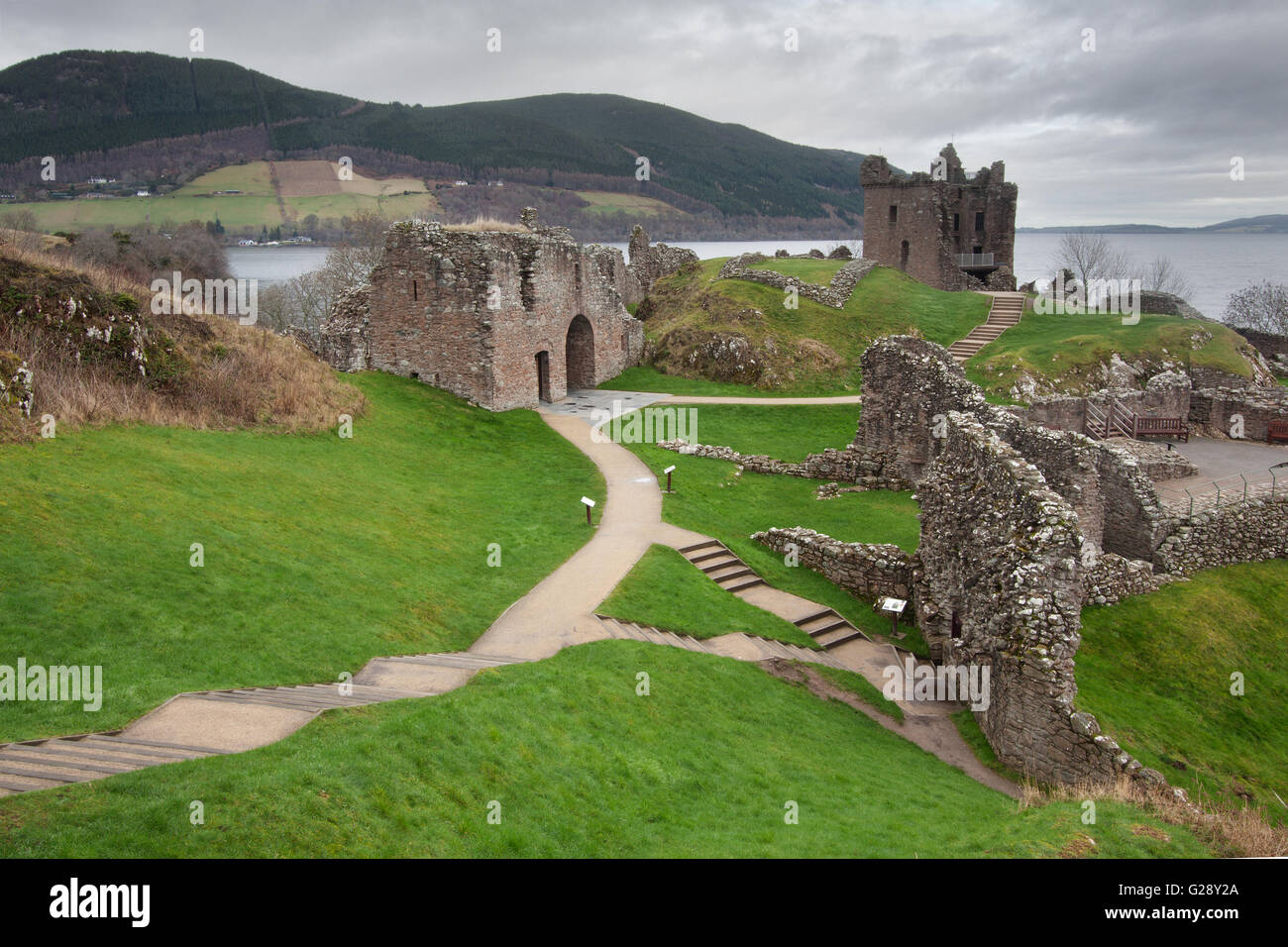 Urquhart Castle, Loch Ness, Scotland Stock Photo Alamy