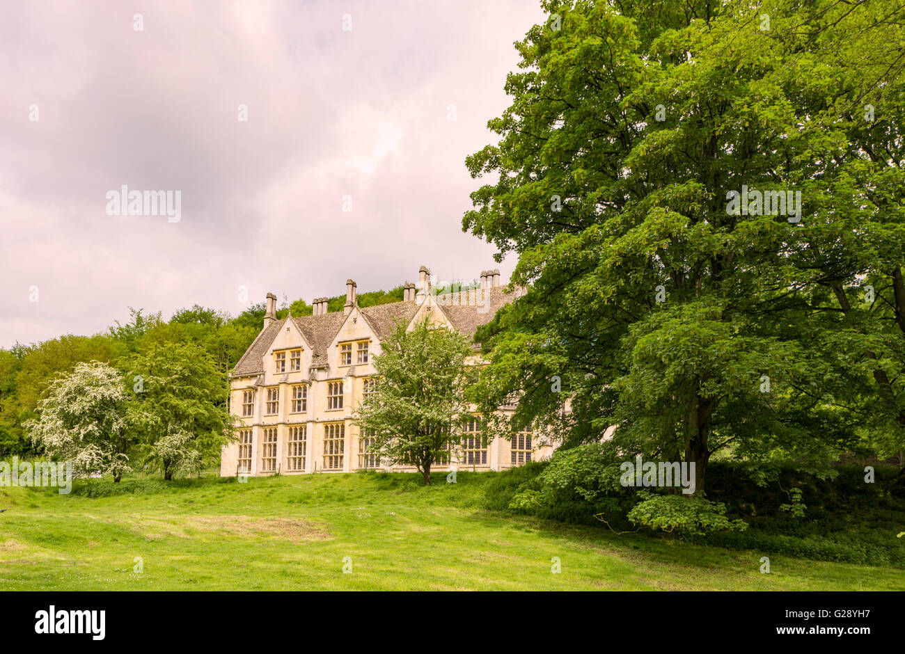 Woodchester Mansion near Nympsfield, the Cotswolds, Gloucestershire, England, UK Stock Photo