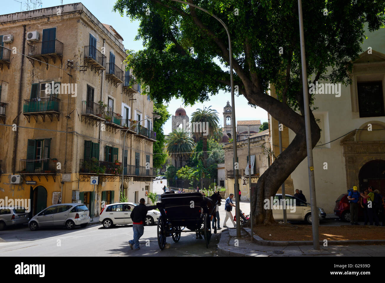 Street scene in Palermo, Sicily, Italy Stock Photo