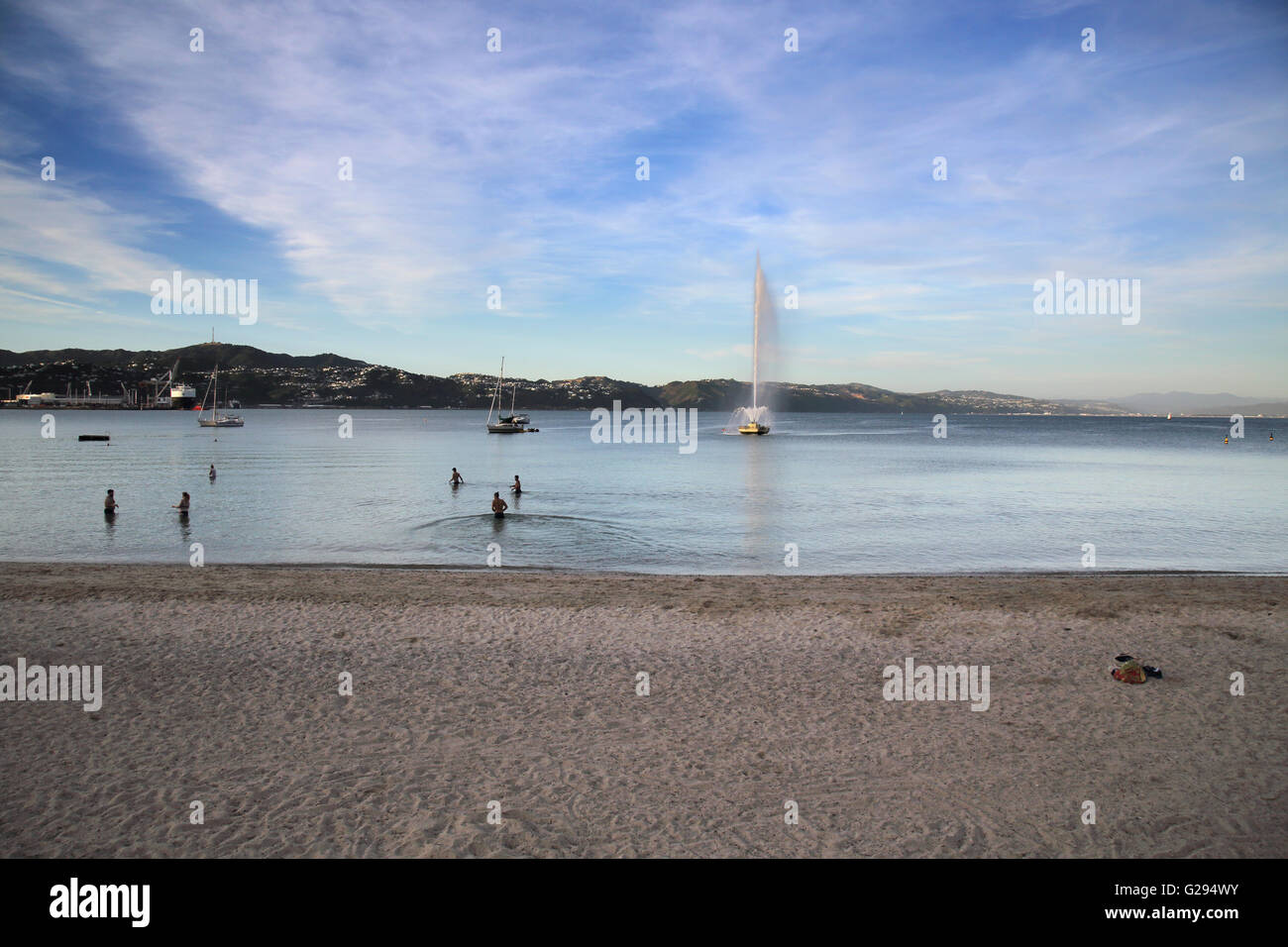 the carter fountain in wellington on the north island of new zealand Stock Photo