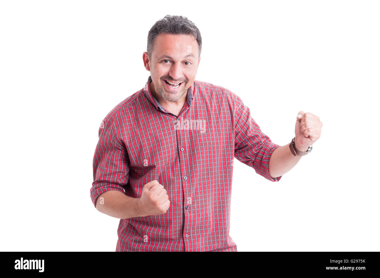 Enthusiastic man expressing excitement hi-res stock photography and ...