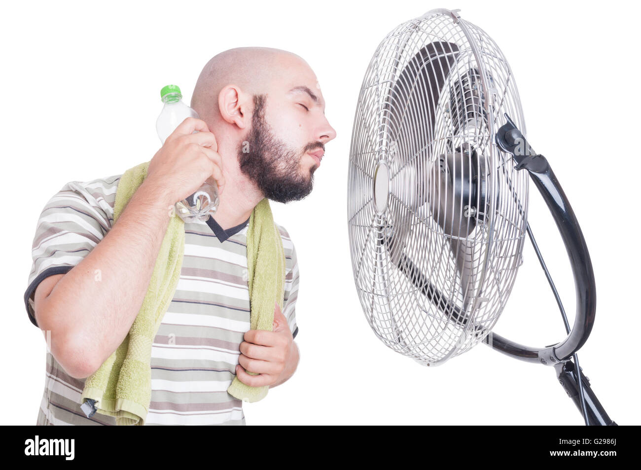 Fan cooling person hires stock photography and images Alamy